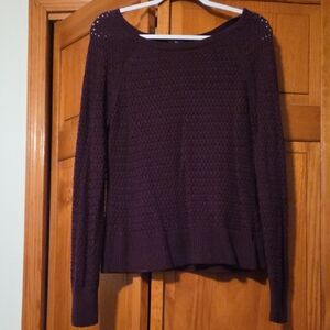 American Eagle Outfitters Plum Knit Sweater